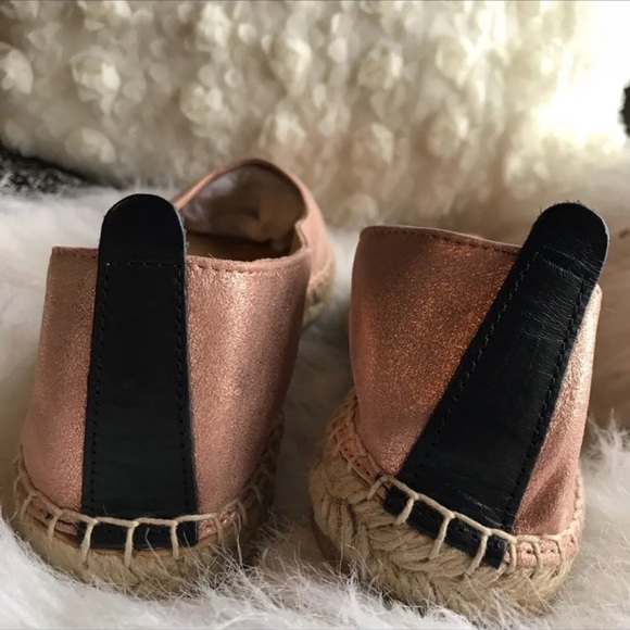 🆕NWT Matt Bernson rose gold leather espadrilles - Picture 8 of 8